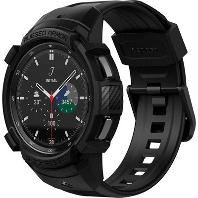 Spigen Rugged Armor Pro Samsung Galaxy Watch 4 Classic 46 мм Черна каишка (SPN1958BLK) (SPN1958BLK)