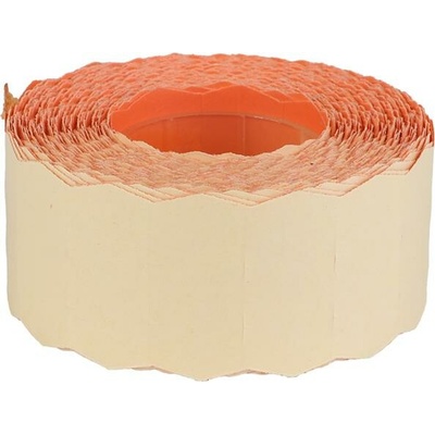 . Cenové etikety, 25x16 mm, odstrániteľné, pastelová oranžová