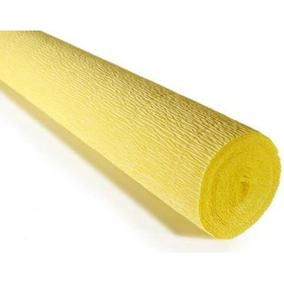 Italský krepový papír Cartotecnica Rossi 140g (50 x 250cm) - žlutá 974