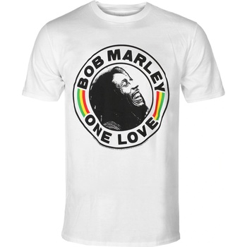 Low frequency Мъжка тениска Bob Marley - One Love Circle - White - LOW FREQUENCY - BMA25004TS