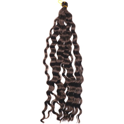 Africké Vlasy Deep Twist vlnité tmavo hnedé #4 55cm