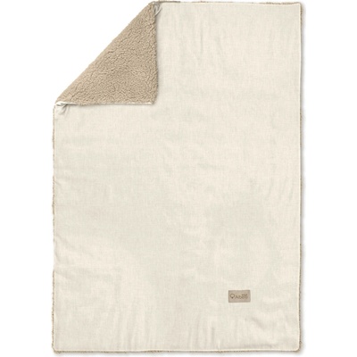 ALBERO MIO Detská velúrová deka Teddy vanilková