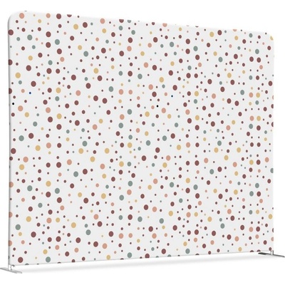 Jansen Display Oboustranný Hnědé puntíky 150 x 150 cm