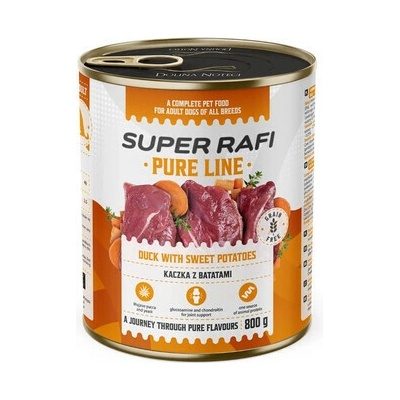 Super Rafi Pure Line kačica so sladkými zemiakmi 800 g