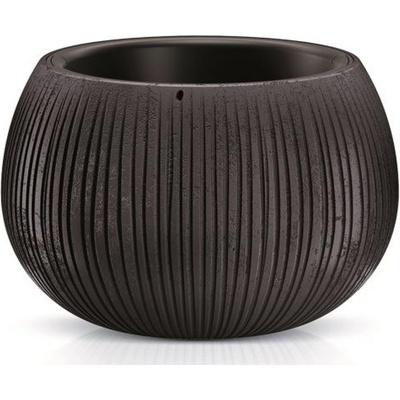 Prosperplast Květináč s vkladem BETON BOWL černý 29 cm