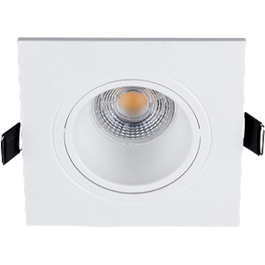 ELMARK Led ПЛАСТМАСОВА КВАДРАТНА ЛУНА par 16 cob 7w 2700- (92s117ww/w)