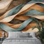 Art Gift Decor Абстрактен фототапет с вълнообразни линии