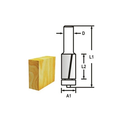 Drážkovací fréza 2 břit Makita D-47715 stopka 6mm, 12,7x26x69mm