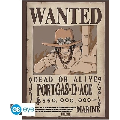 Plagát One Piece - Wanted Ace Chibi - 52 × 38 cm