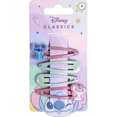 Sada 4 ks sponky Lilo a Stitch Cer 2500003064