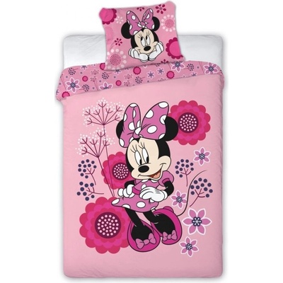 Javoli obliečky polyester Minnie Mouse kvety 140x200 60x63