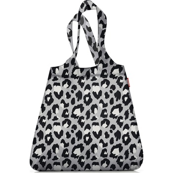 Reisenthel Mini Maxi Shopper чанта за пазаруване, сива, с принт леопард (AT7080)