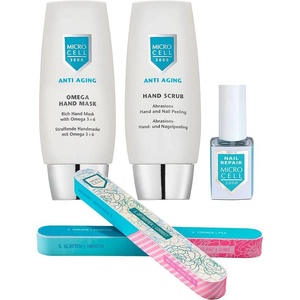 Micro Cell Комплект - Заздравител, Подхранваща маска и Скраб за ръце, 12 + 2 х 75 ml - ozone