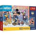 Trefl - Puzzle Mickey Mouse and Friends: The Mouse Team + poster - 40 - 99 piese
