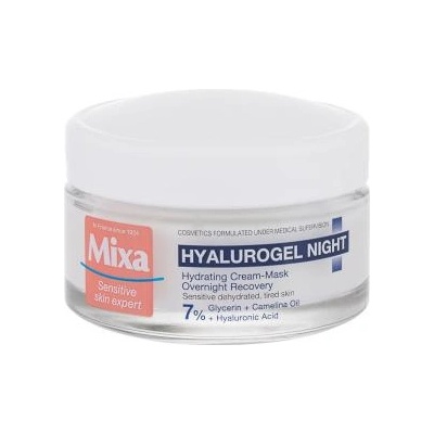Mixa Hyalurogel Night хидратиращ нощен крем за чувствителна кожа 50 ml за жени
