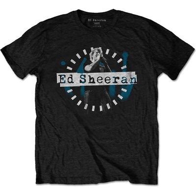 Ed Sheeran tričko Dashed Stage Photo čierne