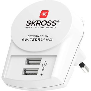 SKROSS Адаптер-зарядно SKROSS Euro USB Charger 1.302421, 2 x USB-A, 2.4A (1.302421) - ggbox