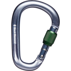 Black Diamond HMS карабинер Black diamond Pearlock Screwgate Carabiner HMS carabiner - Gray - размер One Size (323-0232-0211)