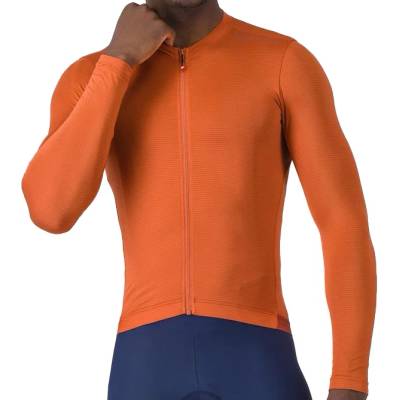 Castelli Мъжка фланелка с дълъг ръкав за колоездене Castelli Espresso 2 L/S Jersey Cycling jersey - Paprika - размер XL (056-3890-0315)