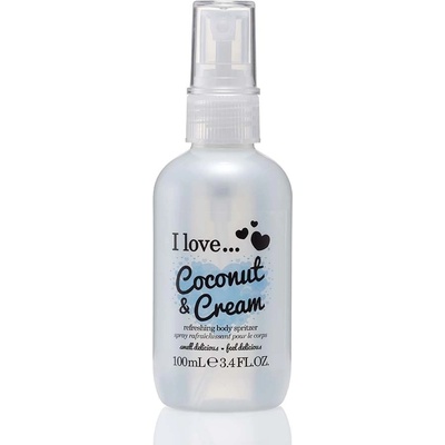 I Love osviežujúci telový sprej s vôňou kokosu a zamatového krému (Coconut & Cream Refreshing Body Spritzer) 100 ml
