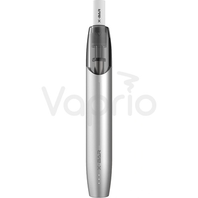 J-Well X-Bar Filter Pro samostatná e-cigareta 400 mAh Strieborná 1 ks