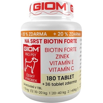 Giom ERA Biotin FORTE pes a kočka 60 tbl+