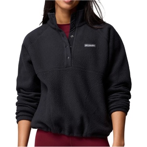 Columbia Дамски поларен пуловер Columbia Women's Jasper Ridge Pebbled Fleece Half Snap Fleece jumper - Black (105-6167-0113)