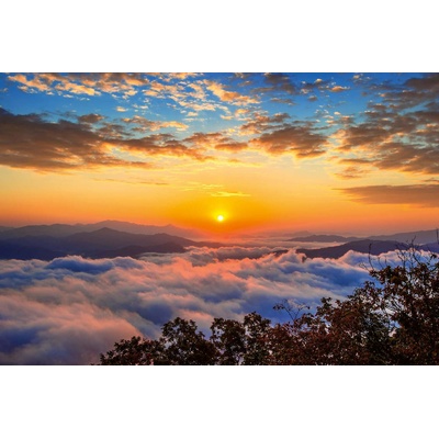 DIMEX ART Флизелинов фототапет залез над планината 375 x 250 см