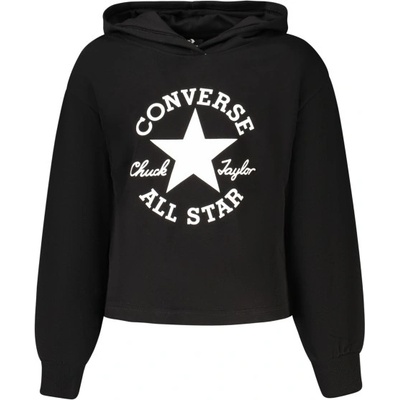 Converse Детски суитшърт с цип за момичета converse, Размер 12a, Цвят Черен (4ch525_ne023)