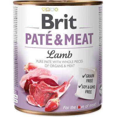 Brit Paté & Meat Adult jahňacie 24 x 800 g