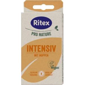 Ritex 8 бр. Релефни презервативи на ивици и точки Ritex Pro Intensive