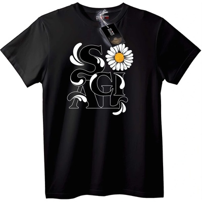 NOONEBRAND Тениска SAGI Маргаритка - 5XL, Black