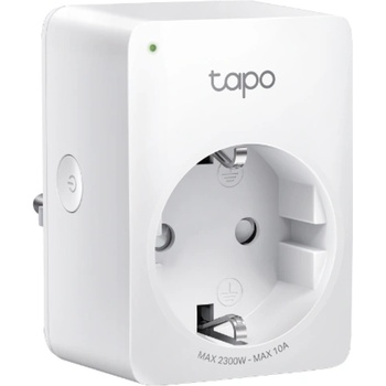 TP-Link TP LINK TAPO P100 Смарт контакт 10A, 2300W, 2.4Ghz, задаване на график, таймер (TP-TL-CAM-TAPO-P100-1PK)