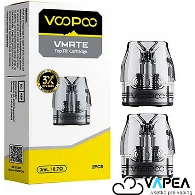 VooPoo Vmate V3 Top Fill cartridge 0,7 ohm 2 ks