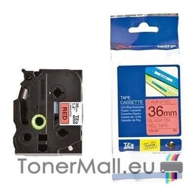 Brother Tape Black on Red Brother TZ-461