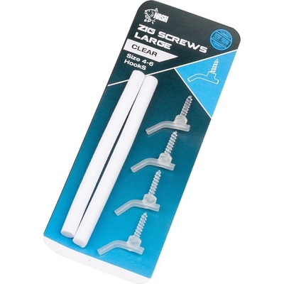 Kevin Nash Držák Nástrahy Zig Screw Kit Large Clear
