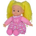Simba Toys Мека кукла Simba Toys - Flower Dolly, с руса коса и розова рокля (105110008)