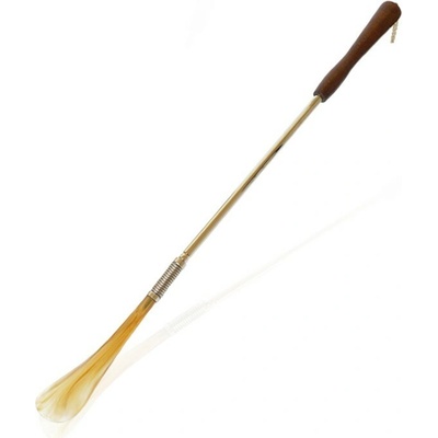 Dlhý obuvák s pružinou 56cm, hnedý