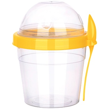 Titiz Plastik TZ-AP-9445-Чаша с капак и лъжичка 500ml (0130327)