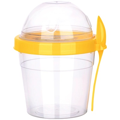 Titiz Plastik TZ-AP-9445-Чаша с капак и лъжичка 500ml (0130327)