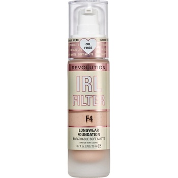 Makeup Revolution Дълготраен фон дьо тен IRL Filter, F4, 23 ml