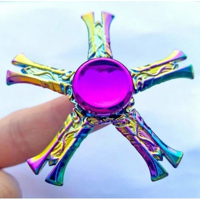 Fidget spinner Petiúhelníkový gyroskop Rainbow