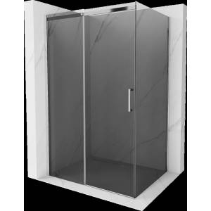 Mexen Omega плъзгаща се душ кабина 150 x 90 см, графит, хром - 825-150-090-01-40 (825-150-090-01-40)