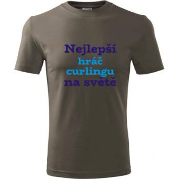 Tričko nejlepší hráč curlingu na světě dárek pro hráče curlingu army