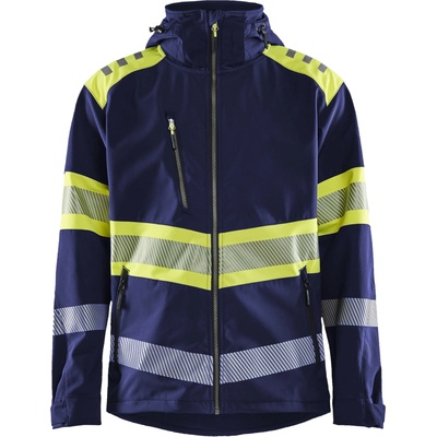 Blåkläder AB 4494 Hi-Vis Softshell Jacket Námornická modr/žltá
