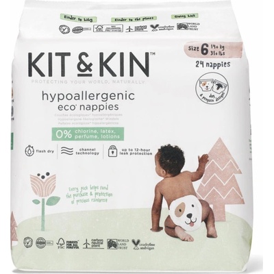 Kit and Kin 6 Junior 15 kg+ Pes/Tučňák 24 ks