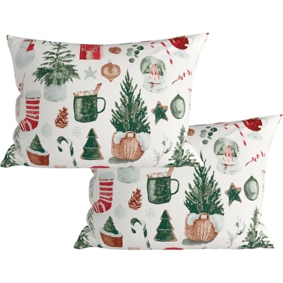 Textilomanie MAGIC CHRISTMAS biela 2ks 50 x 70 cm