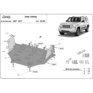 Scut Motor - Румъния Метална кора под двигател и скоростна кутия за jeep compass (mk49) от 2006 до 2017 (309693)