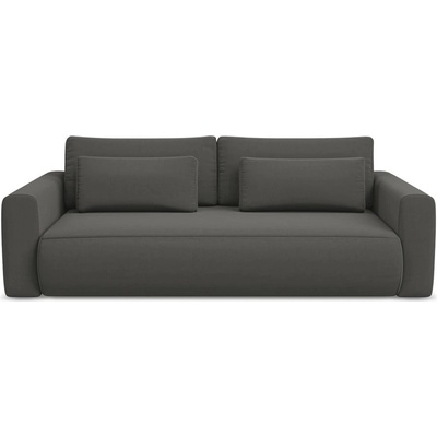 makamii Тъмносив кадифен разтегателен диван с място за съхранение 238 cm Kapua - Makamii (KAPUA_3SF_3_P1_C2)