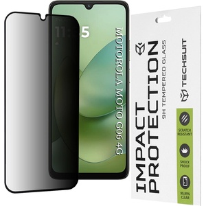 Techsuit Протектор - Techsuit 111D Privacy Full Glue - Motorola Moto G06 / Moto G06 Power - Черен